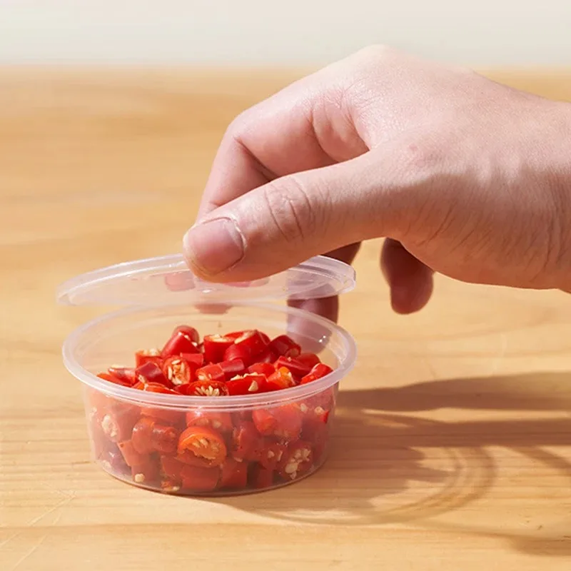 20/50/100PCS Disposable Sauce Cup with Lids Leak-Proof Packaging Containers Portable Salad Dressings Seasoning Takeaway Box thumbnail 5