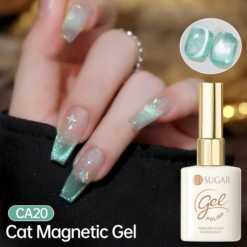 UR SUGAR 15ml Cat Magnetic Gel Nail Polish 30 Colors Semi Permanent Magnetic Gel UV/LED Soak Off Painting Vanrish Design thumbnail 3