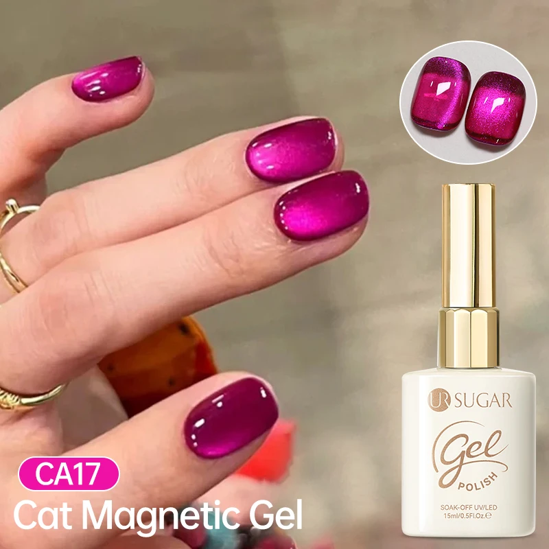 UR SUGAR 15ml Cat Magnetic Gel Nail Polish 30 Colors Semi Permanent Magnetic Gel UV/LED Soak Off Painting Vanrish Design thumbnail 4