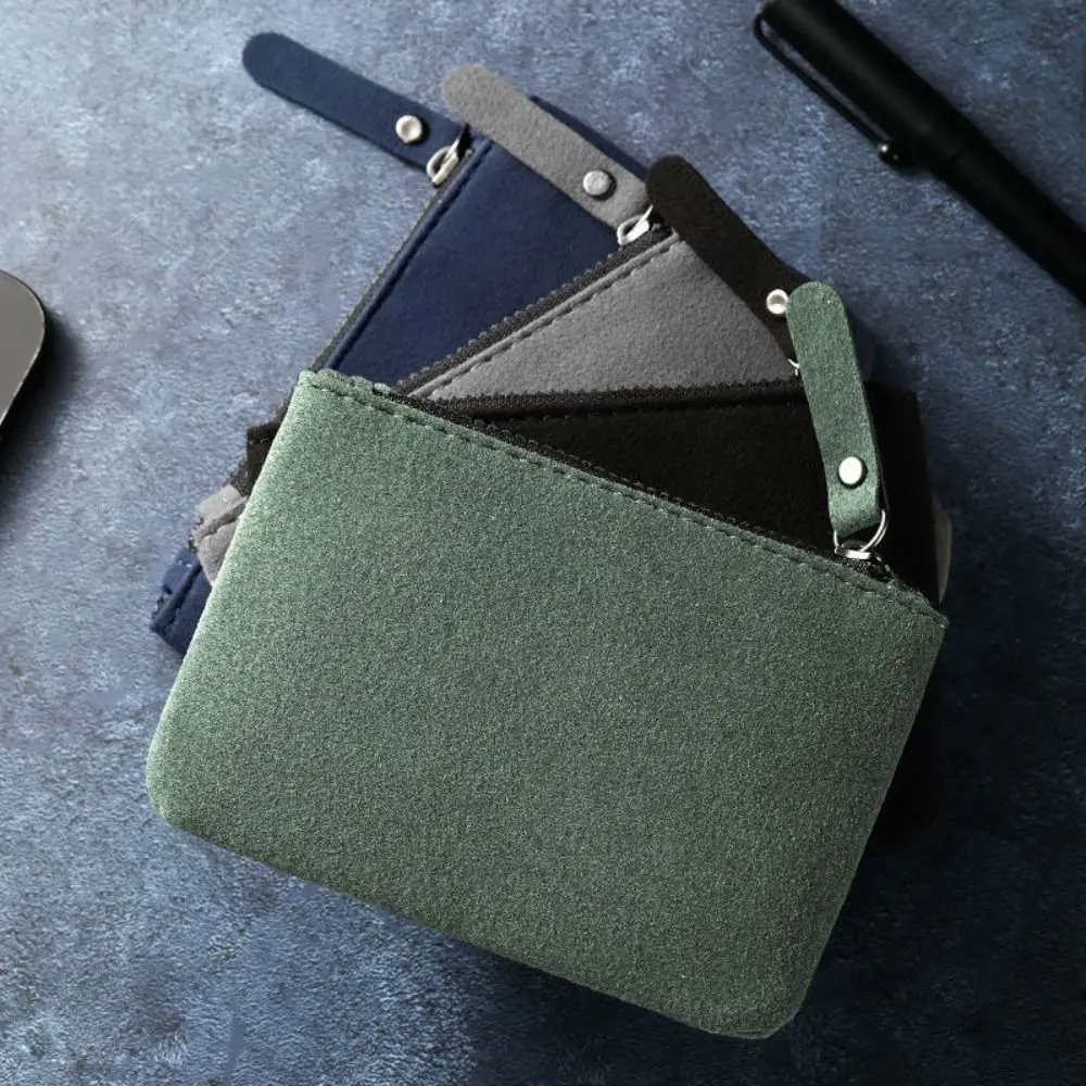 Fashion Mini PU Wallets Coin Purses Card Holder Money Bag Women Men Zipper Change Pouch thumbnail 5