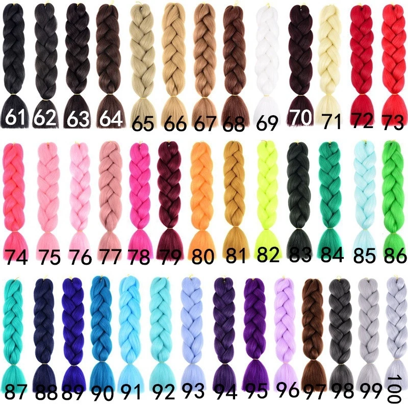 24Inch Synthetic Long Box Jumbo Braiding Hair Extensions Yaki Straight Texture for Women  Dreadlocks thumbnail 2