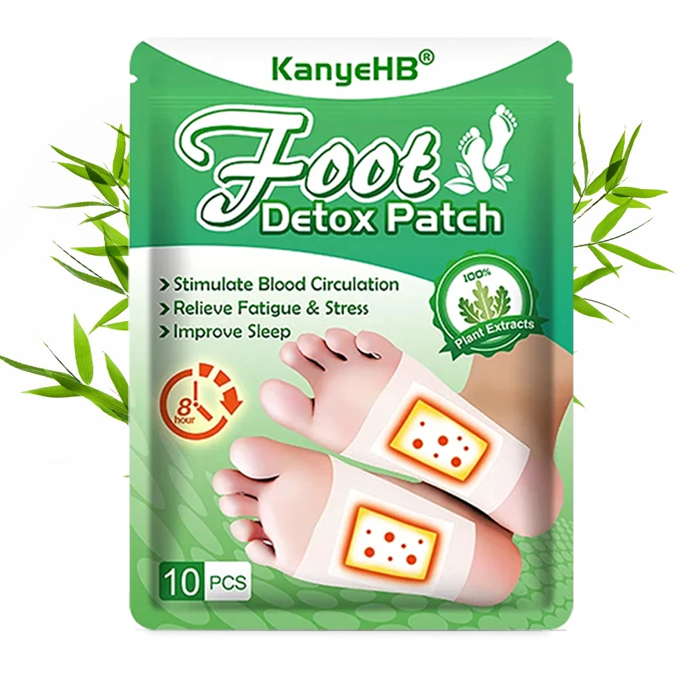 Chinese Medicine Foot Patch Organic Ginger Wormwood Foot Patch Stress Relief Feet Deep Sleep Detox Sticker Foot Care Tools thumbnail 6
