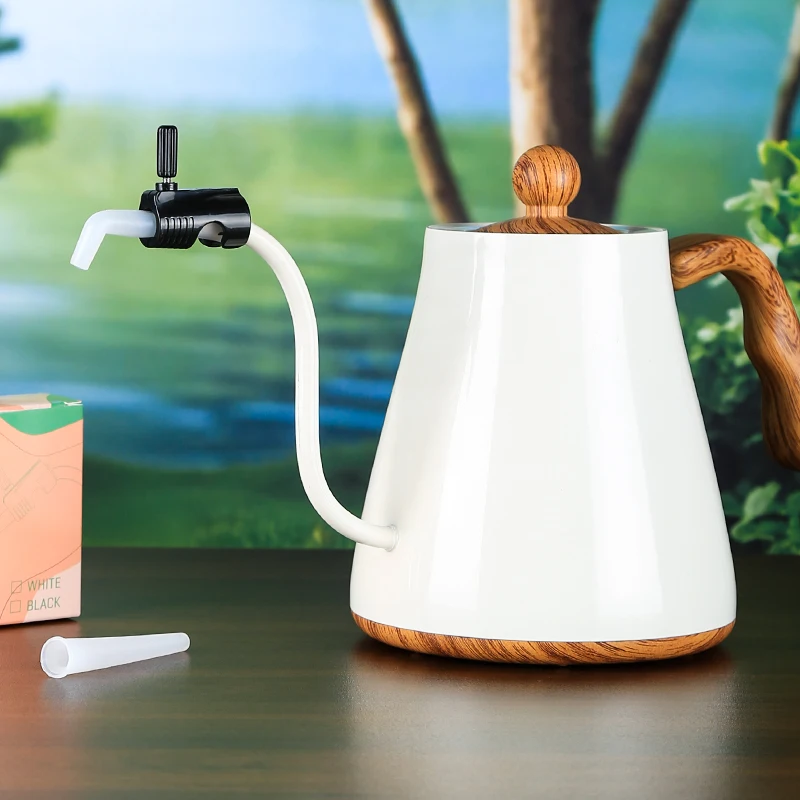 2025 Coffee & Tea Tools Pour Over Coffee Kettle Drip-Spout Silicone Coffee Kettle Water Control Valve thumbnail 3