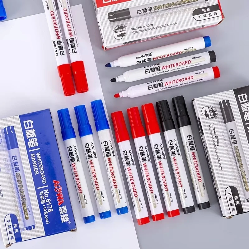 3-60Pcs Erasable Magnetic Whiteboard Marker Pen Blackboard Marker Chalk Glass Ceramics Office School Art Marker Stationery thumbnail 3
