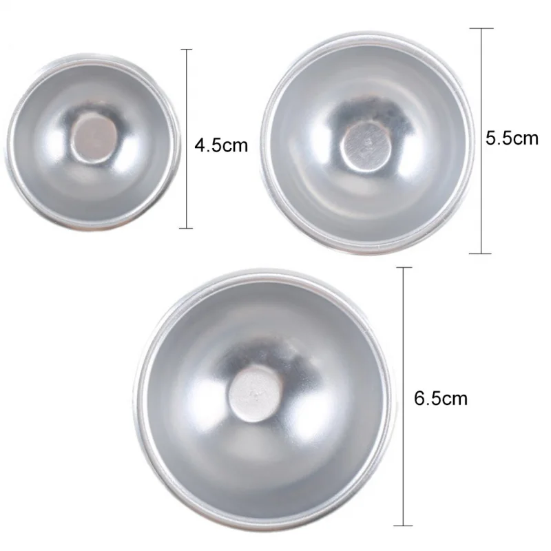 6Pcs Sphere Bath Bomb Molds, DIY Soap Making Kit, Round Ball Molds for Bath & Body Make Tools Craft Home Decoration thumbnail 2