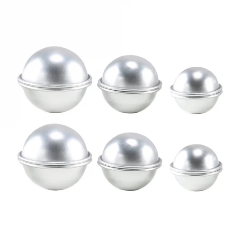 6Pcs Sphere Bath Bomb Molds, DIY Soap Making Kit, Round Ball Molds for Bath & Body Make Tools Craft Home Decoration thumbnail 3