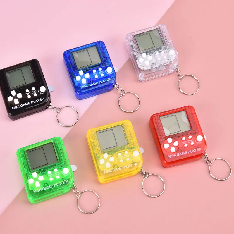 Pocket Mini Classic Game Machine Keychain Children's Handheld Retro Nostalgic Game Console With Keyring Video Game 26 Games Gift thumbnail 4