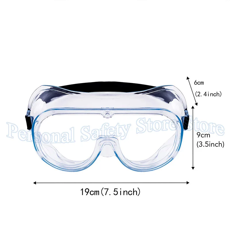 Safety Goggles Anti-Fog Fits Over Glasses Scratch Resistant /Lab /Science/ Chemistry Work/Nurse Adjustable Lightweight thumbnail 6