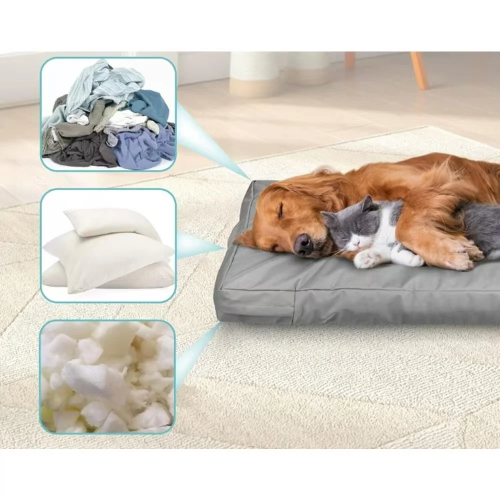 Only Cover Dog Bed Cover Removable and Washable Dog Mattress Replacement Cover Pet Nest Pad Replacement Cover thumbnail 5