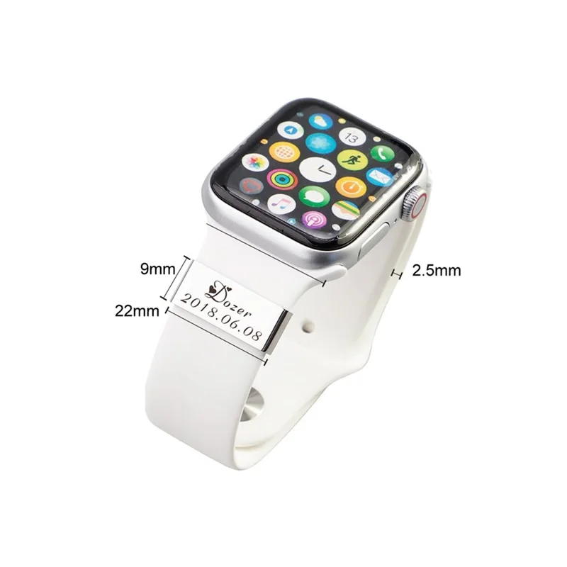 2026 Personalized Medical Alert Watch Medical ID Alert Watch Band Charm Medical Alert ID Tag Compatible for Smart Watch Bands thumbnail 5