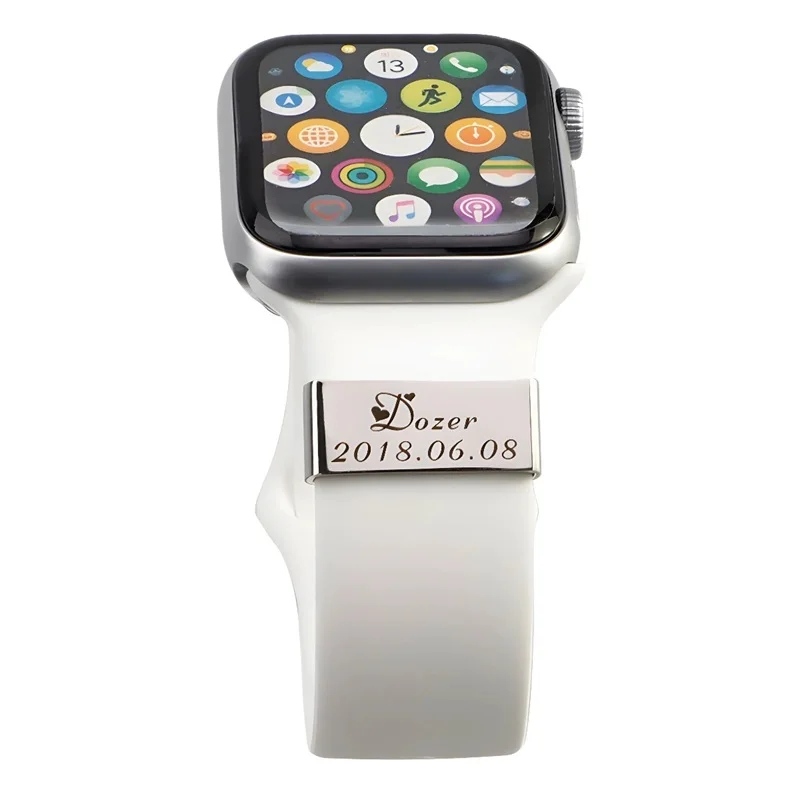 2026 Personalized Medical Alert Watch Medical ID Alert Watch Band Charm Medical Alert ID Tag Compatible for Smart Watch Bands thumbnail 3