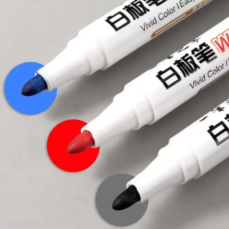3-30Pcs Erasable Whiteboard Marker Pen Magnetic Blackboard Marker for Chalk Glass Ceramics Office School Art Stationery Supplies
