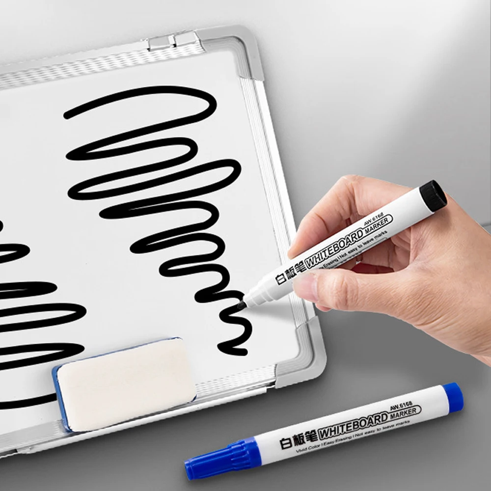 3-30Pcs Erasable Whiteboard Marker Pen Magnetic Blackboard Marker for Chalk Glass Ceramics Office School Art Stationery Supplies thumbnail 4