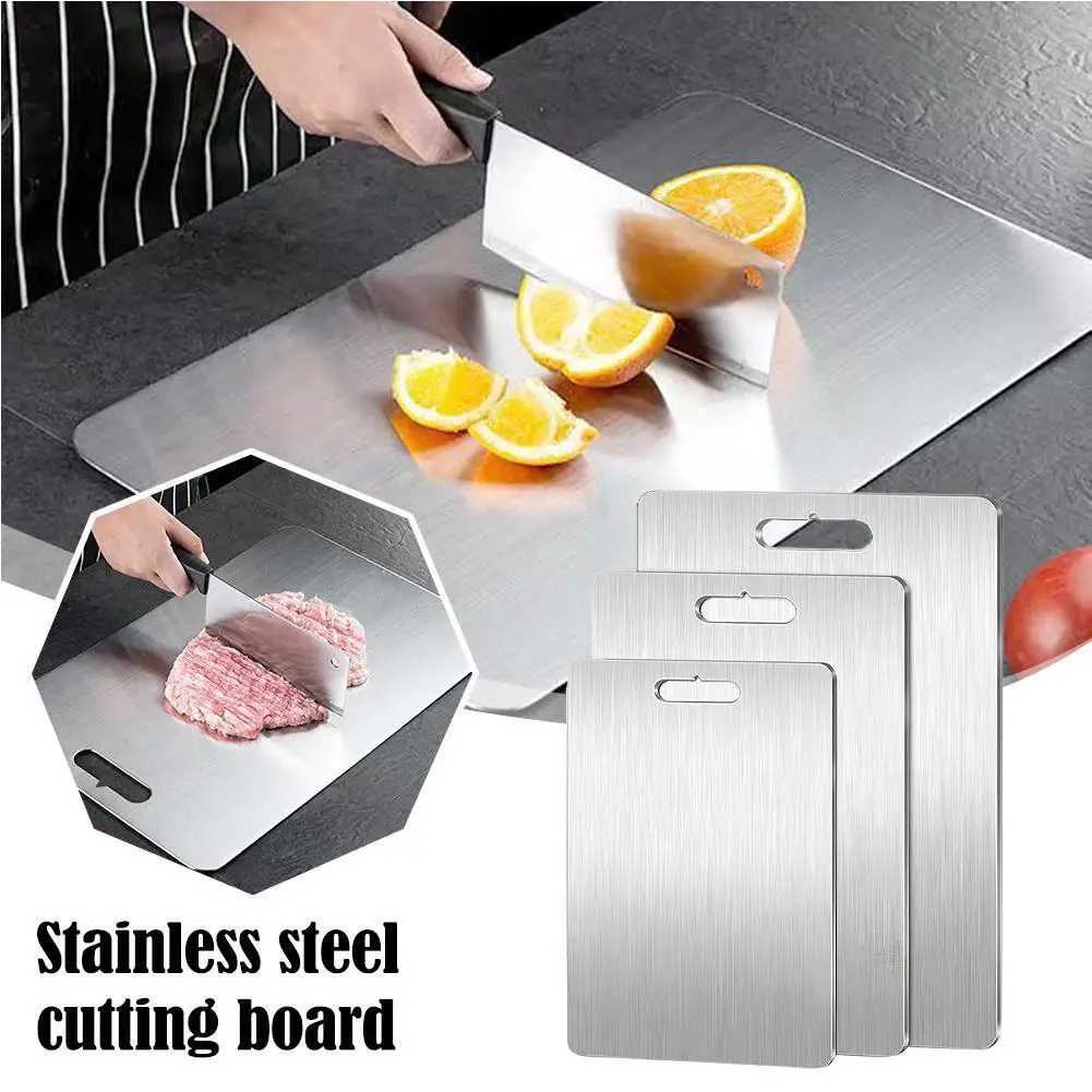 Titanium Cutting Boards for Kitchen Double-Sided Chopping Board Food Grade Cutting Mat Serving Tray Fruit Meat Chopping Board thumbnail 4