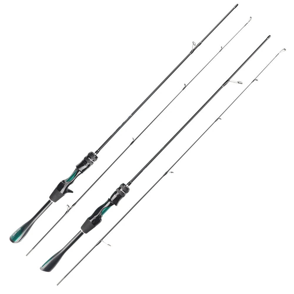 FISHINGFANS ORCA ULTRALIGHT UL SOLID TIP TAPERED HANDLE TROUT LAKE RIVER SPINNING CASTING FISHING ROD thumbnail 2