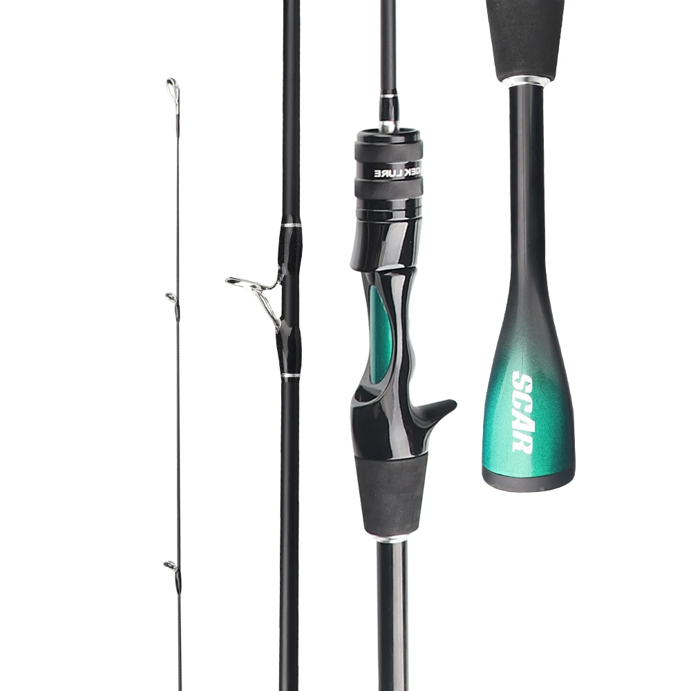 FISHINGFANS ORCA ULTRALIGHT UL SOLID TIP TAPERED HANDLE TROUT LAKE RIVER SPINNING CASTING FISHING ROD thumbnail 6