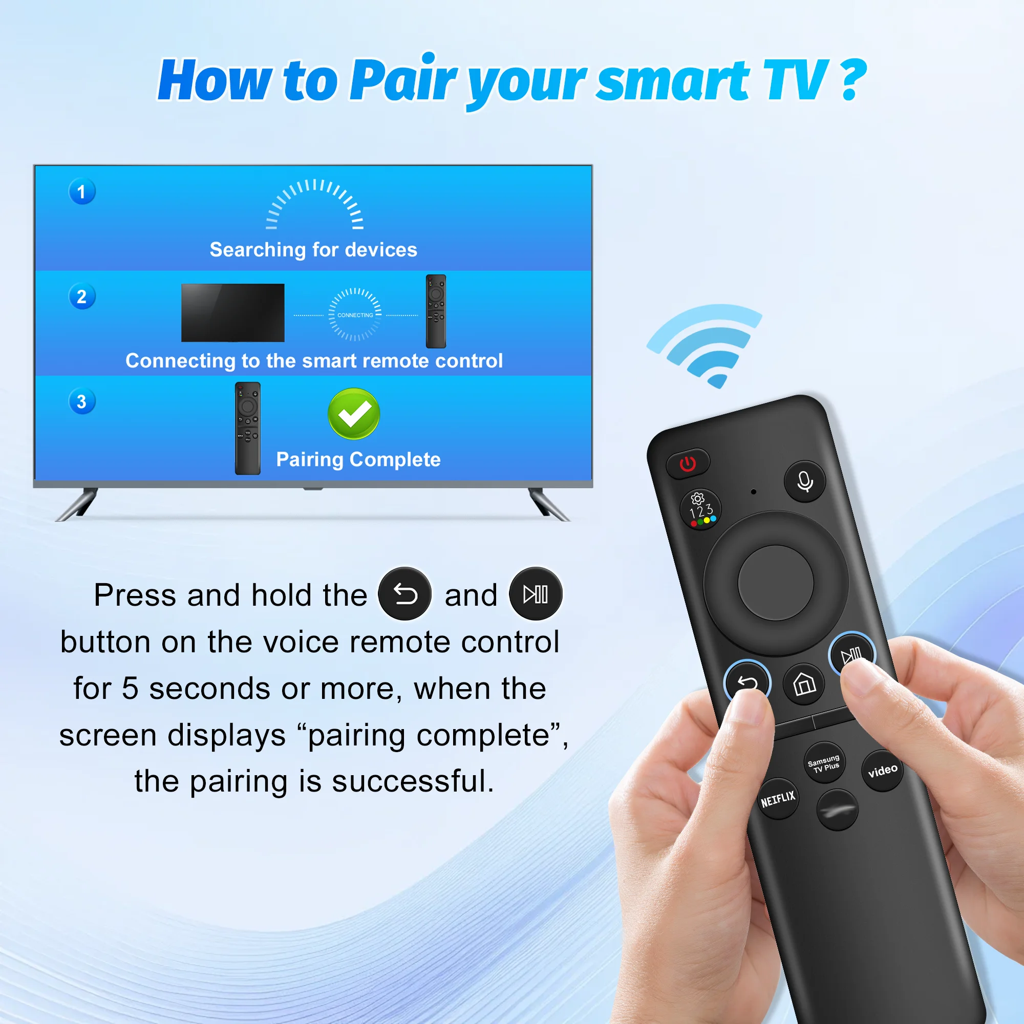 Voice Remote Control for Samsung Smart TV NEO QLED Replacement Solar Remote Control for Samsung TV Rechargable Remote Control thumbnail 2