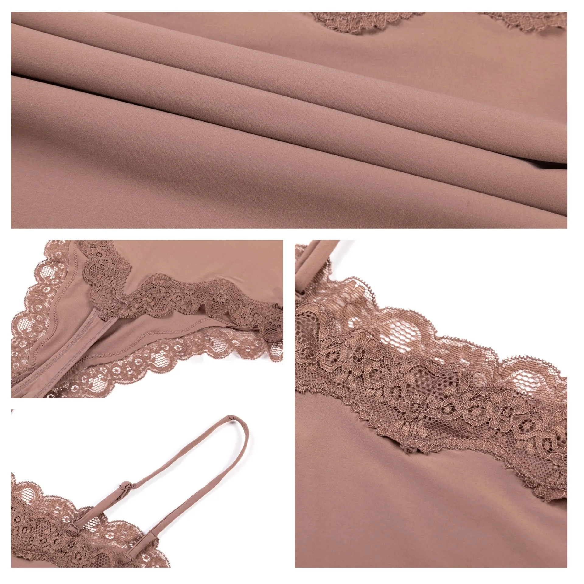Lace Camisole Bodysuit Women Solid Sleeveless Backless Body Shaper Jumpsuit One Piece Sexy Slim Bodycon Rompers Summer Tank Tops thumbnail 3