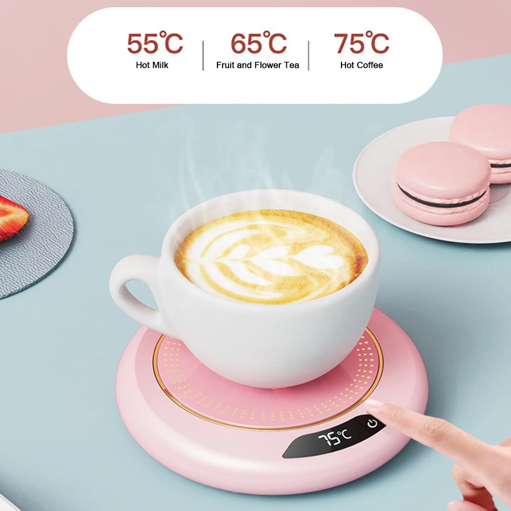 Coffee Mug Warmer 3 Temperature Setting Electric Coffee Warmer Heating Plate Portable Cup Warmer for Travel Office Desk Home Use thumbnail 4