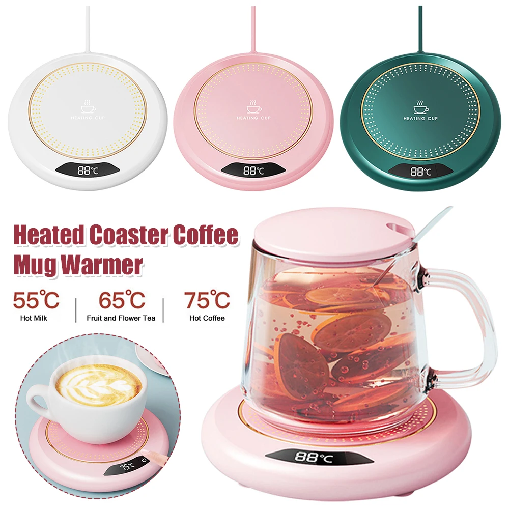 Coffee Mug Warmer 3 Temperature Setting Electric Coffee Warmer Heating Plate Portable Cup Warmer for Travel Office Desk Home Use thumbnail 2