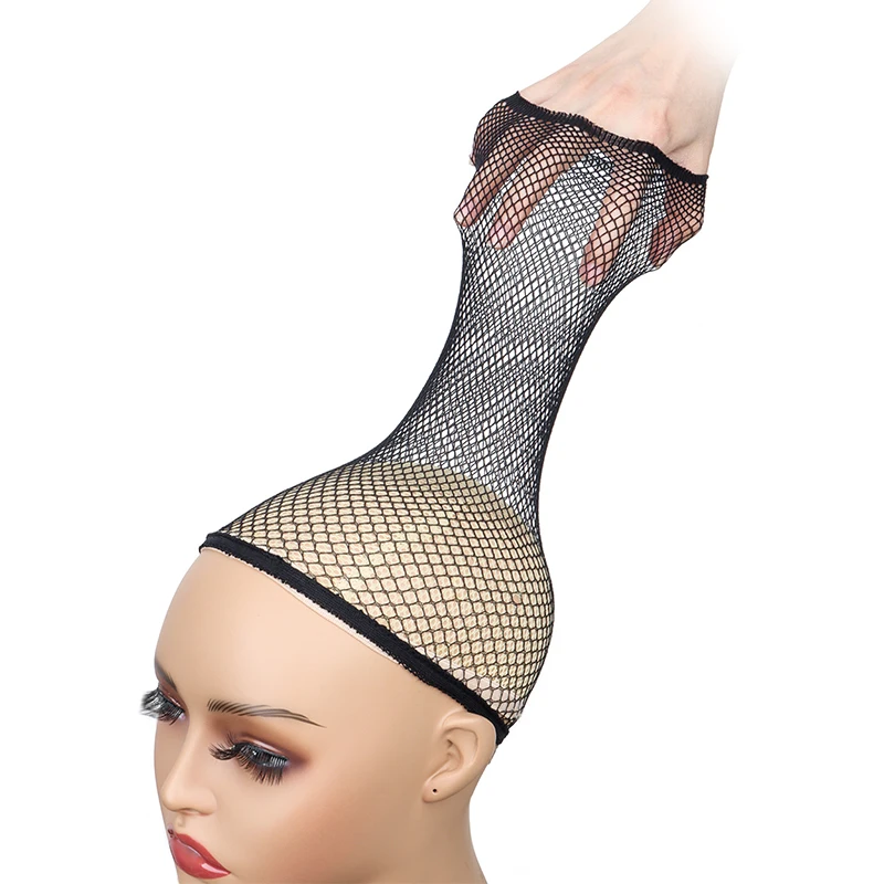 Hairnets good Quality Mesh Weaving Black Wig Hair Net Making Caps Weaving Wig Cap Hair Nets thumbnail 6