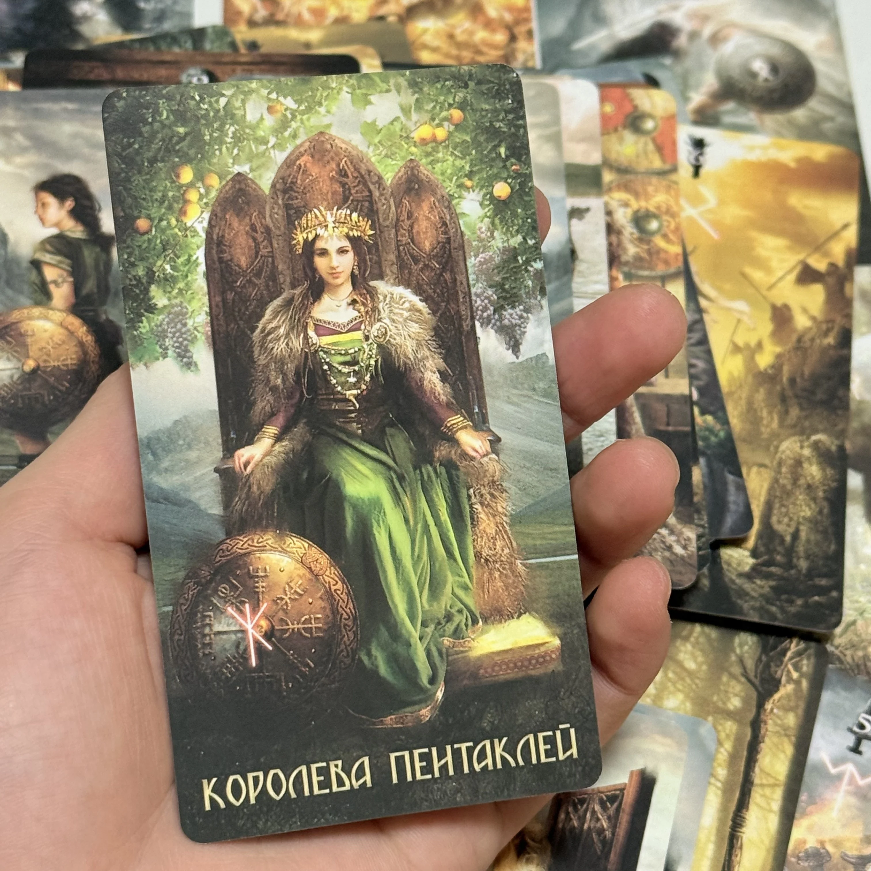 Runic Tarot cards Russian Verion  80 cards board game thumbnail 3