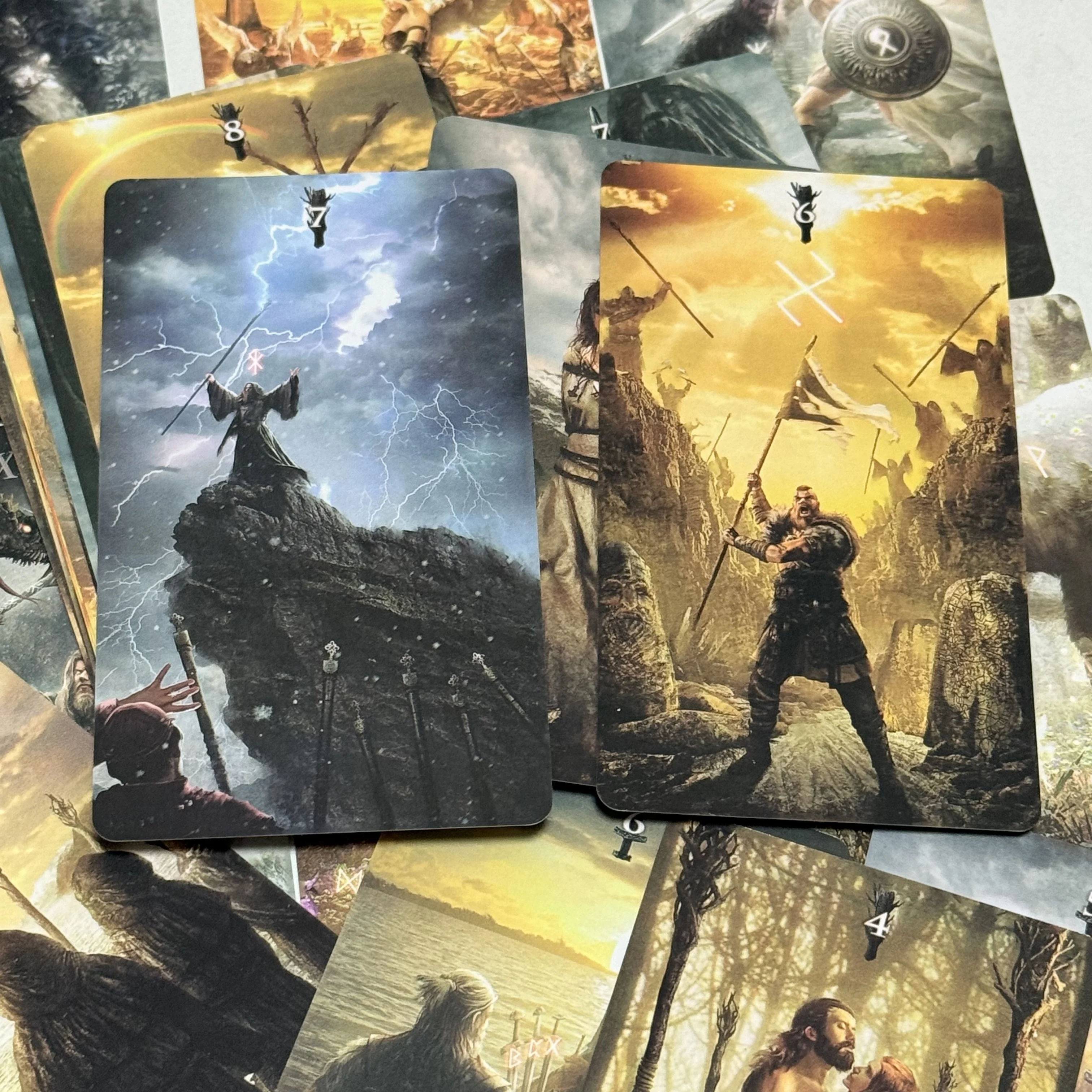 Runic Tarot cards Russian Verion  80 cards board game thumbnail 6