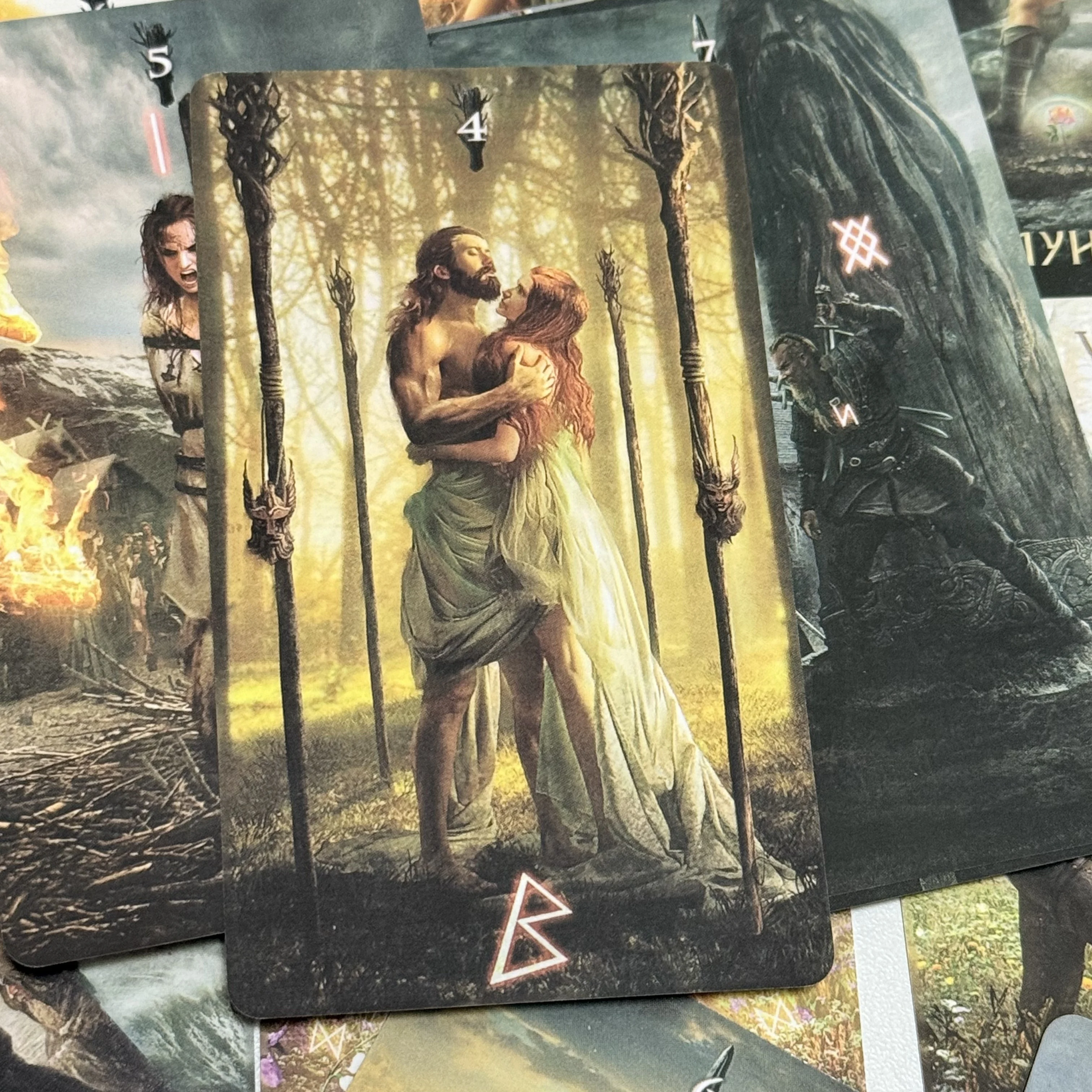 Runic Tarot cards Russian Verion  80 cards board game thumbnail 5