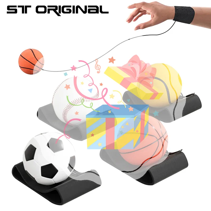 Return Sponge Rubber Hand Ball Game Exercises Bouncing Elastic Sport Strength Training Children Kids Outdoor Toy Ball