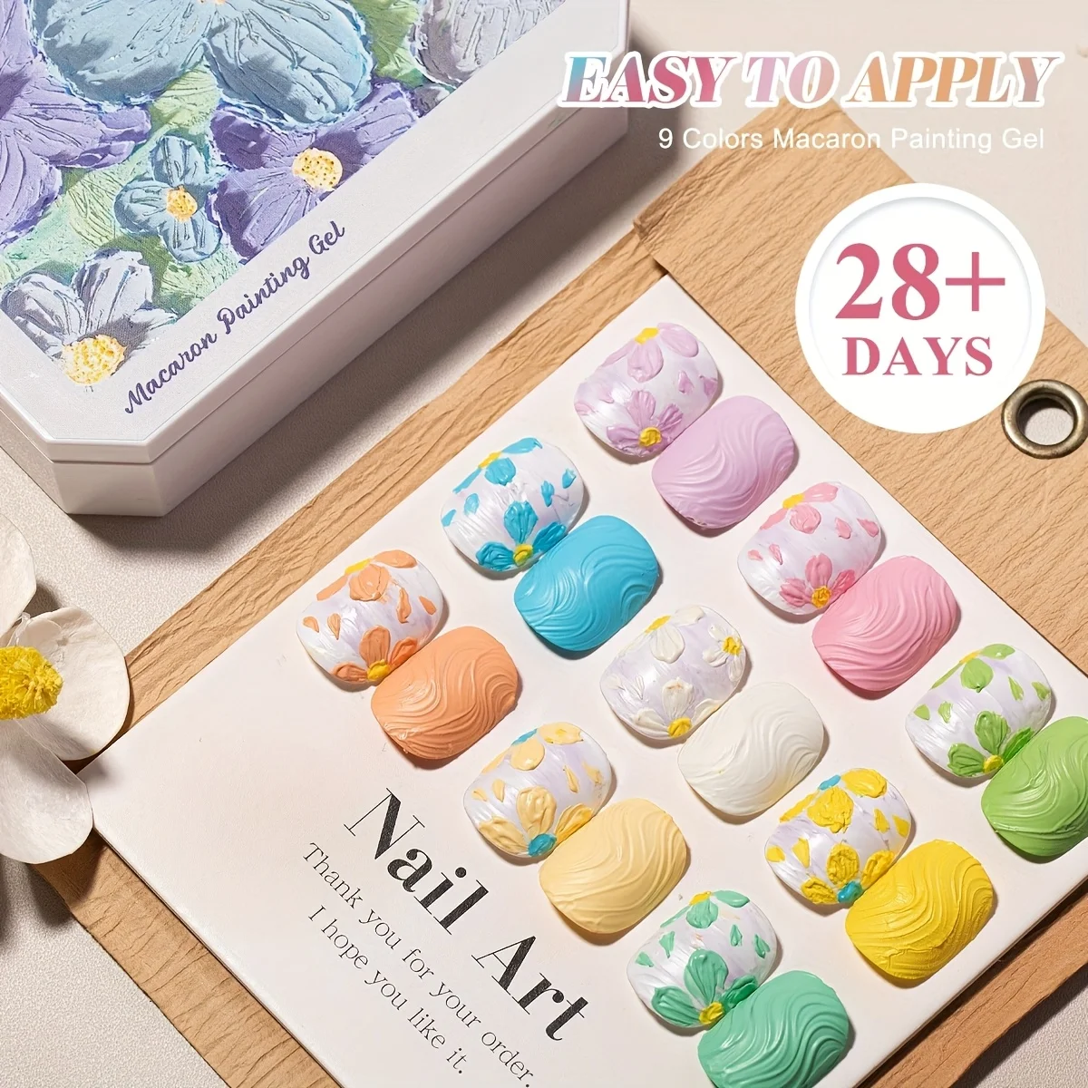 1pc 9-color Macaron oil paint nail polish 3-in-1 high saturation solid patting gel  durable gradual change nail gel uv&led thumbnail 5