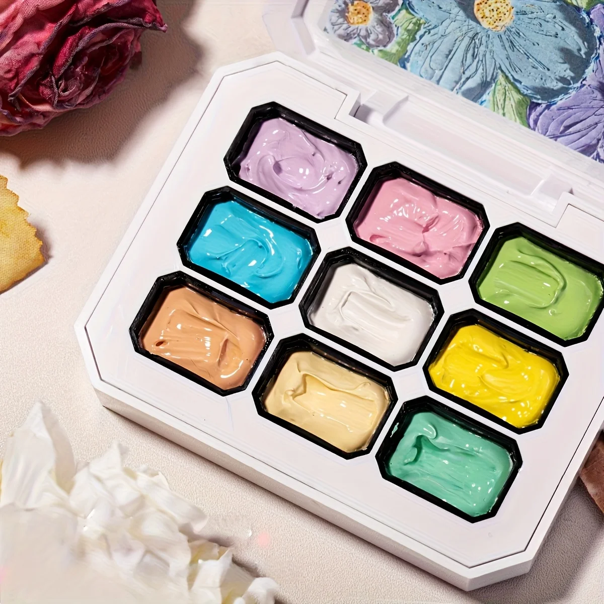1pc 9-color Macaron oil paint nail polish 3-in-1 high saturation solid patting gel  durable gradual change nail gel uv&led thumbnail 3