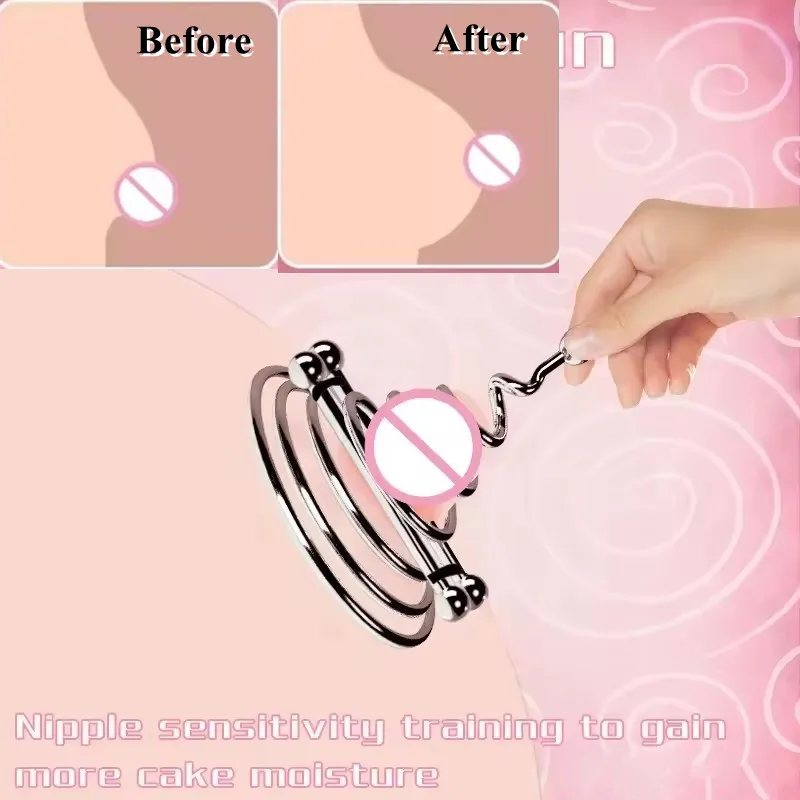 Super Elasticity Nipple Clamp Nipple Rotation Sensitizer Trainer Breast Force Regulation Breast Stimulation Adult Games Sex Toys thumbnail 2