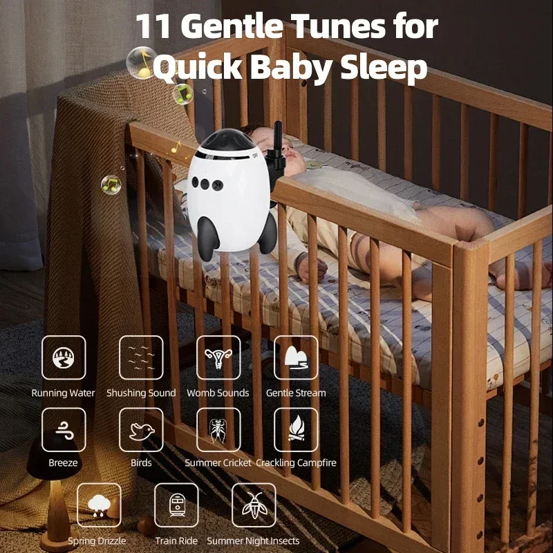 Baby Rocker Portable Baby Bouncer Can Play Lullabies To Help Babies Fall Asleep Baby Sleep Aid Newborn Essentials Best Gifts thumbnail 2