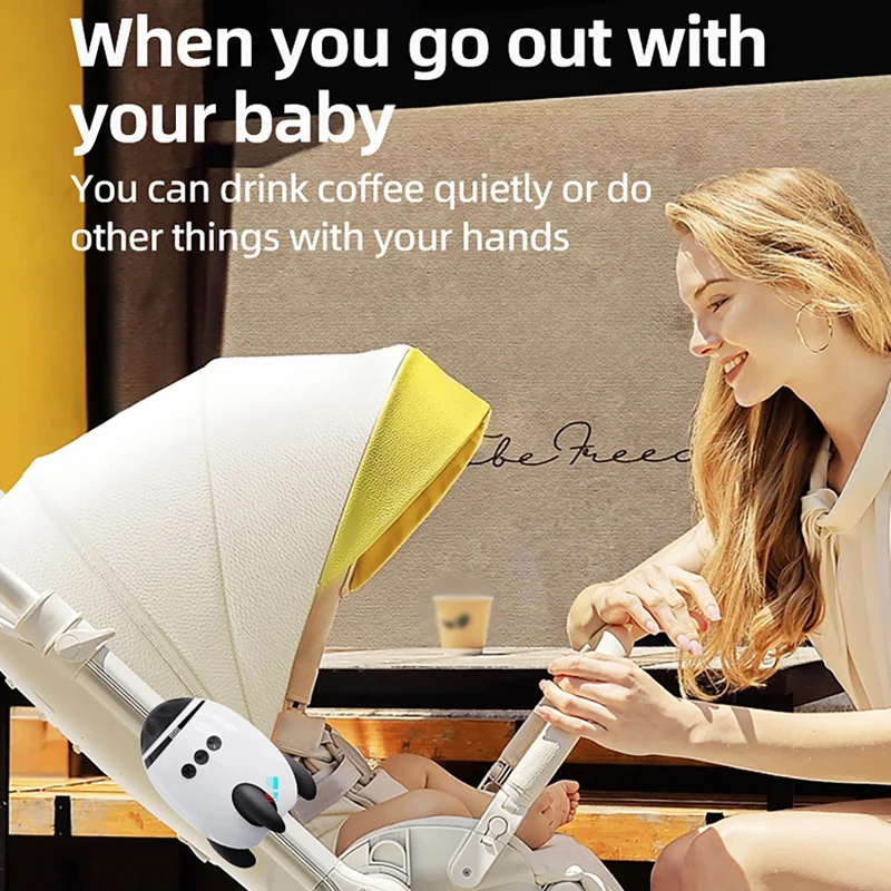 Baby Rocker Portable Baby Bouncer Can Play Lullabies To Help Babies Fall Asleep Baby Sleep Aid Newborn Essentials Best Gifts thumbnail 3