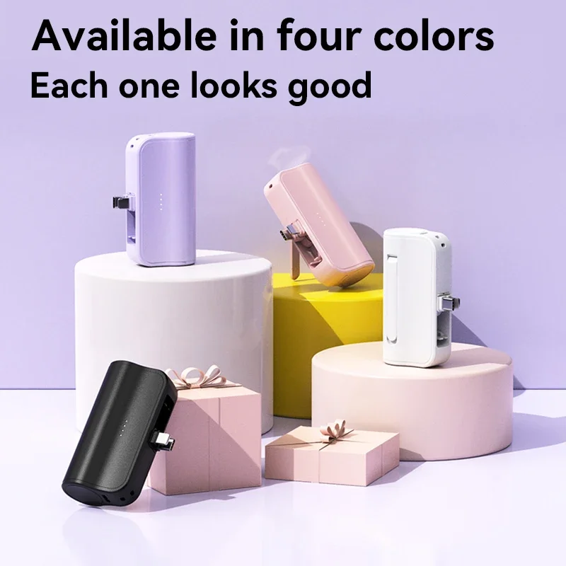 500000mAh Mini Power Bank 2 in 1 Portable Super Fast Charging Digital Display External Battery for iPhone Huawei Samsung thumbnail 6