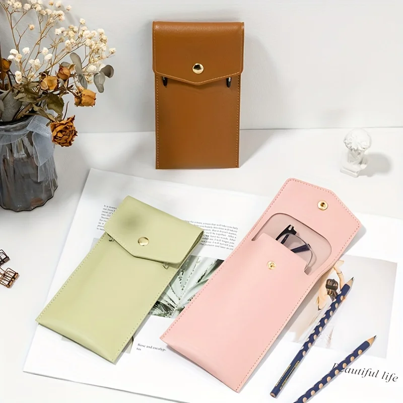 Pencil Cases Pencil Bags Portable PU Leather Pen Storage Bag for School Office thumbnail 5