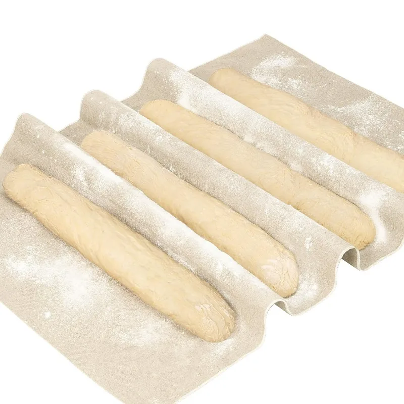 S/M/L Dough Fermented Cotton Cloth Kitchen Dining Bakers Pans Dough Couche Pastry Proofing Cloth Baking French Bread Bakers Tool thumbnail 2