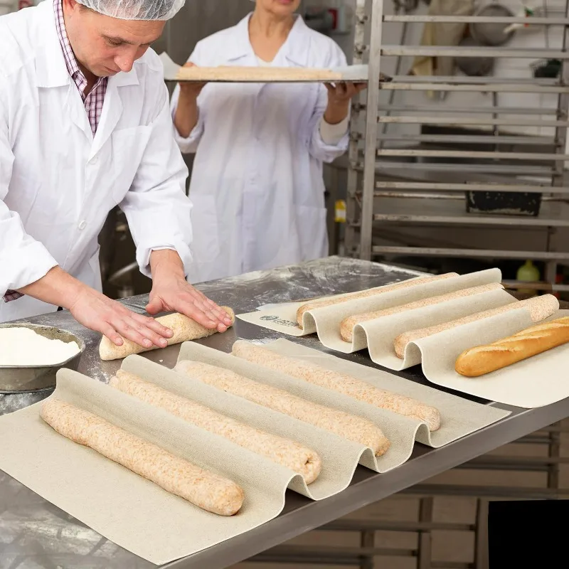 S/M/L Dough Fermented Cotton Cloth Kitchen Dining Bakers Pans Dough Couche Pastry Proofing Cloth Baking French Bread Bakers Tool thumbnail 3