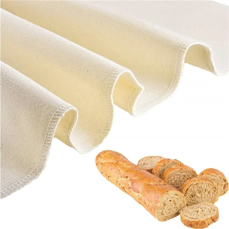 S/M/L Dough Fermented Cotton Cloth Kitchen Dining Bakers Pans Dough Couche Pastry Proofing Cloth Baking French Bread Bakers Tool thumbnail 5