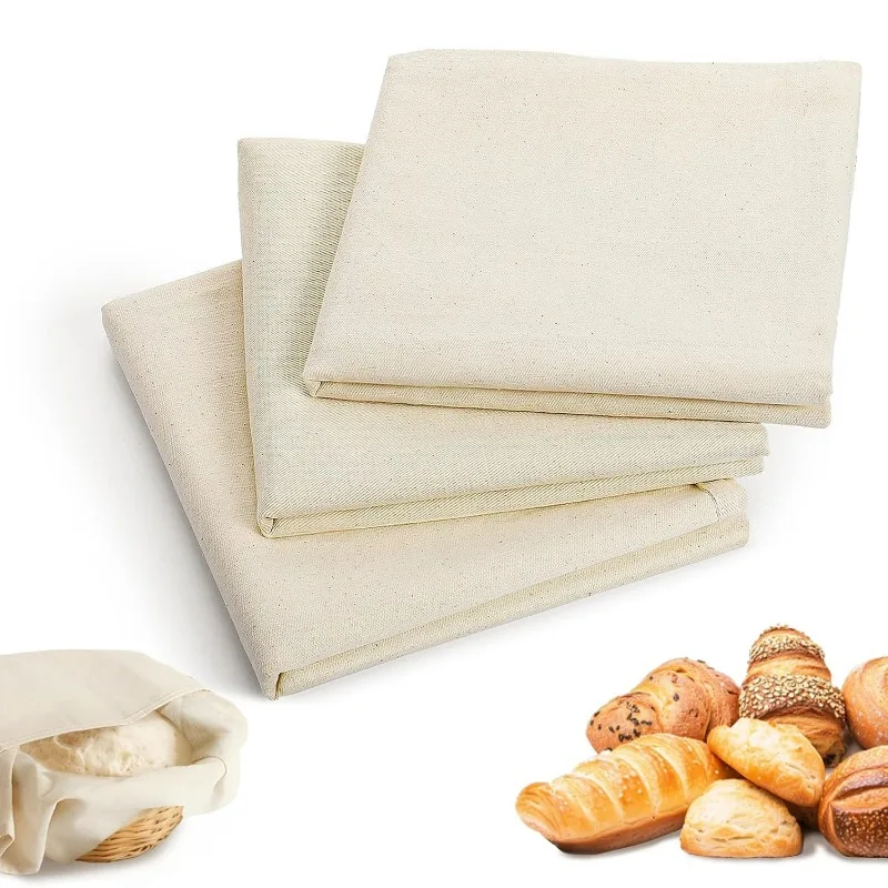 S/M/L Dough Fermented Cotton Cloth Kitchen Dining Bakers Pans Dough Couche Pastry Proofing Cloth Baking French Bread Bakers Tool thumbnail 6