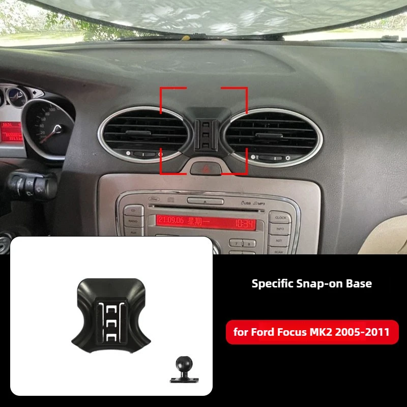 For Ford Focus MK2 2005-2009 2020 2011 Car Phone Holder Special Magnetic Bracket Base Gravity Stand Phone Mount Car Accessories thumbnail 2