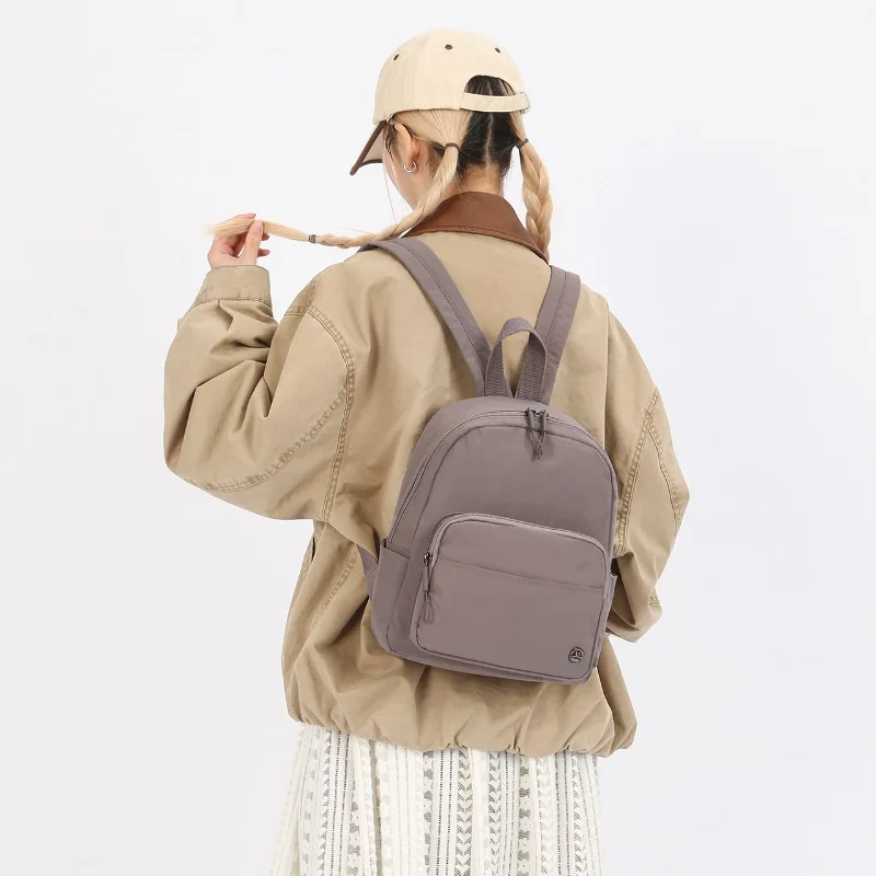 Japanese-Style Small Backpack for Women Ultra Lightweight Waterproof Hiking Small Bag Compact Design Perfect for Travel Shopping thumbnail 2