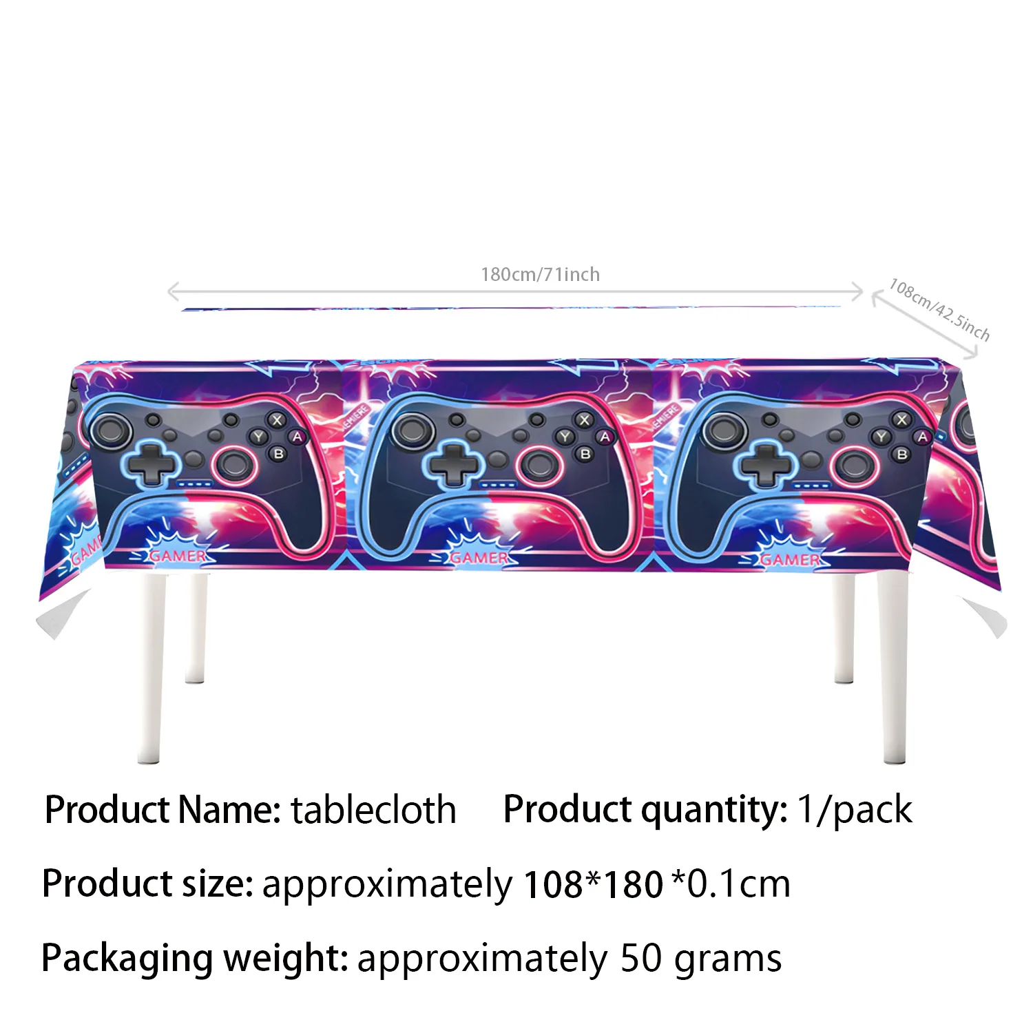 New Gamepad Boy Birthday Party Decoration Disposable Tableware Paper Cup Plate Napkin Banner For Baby Shower Decor Supplies Gift thumbnail 6