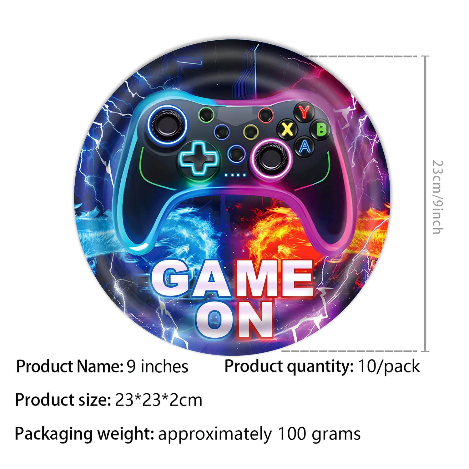 New Gamepad Boy Birthday Party Decoration Disposable Tableware Paper Cup Plate Napkin Banner For Baby Shower Decor Supplies Gift thumbnail 4