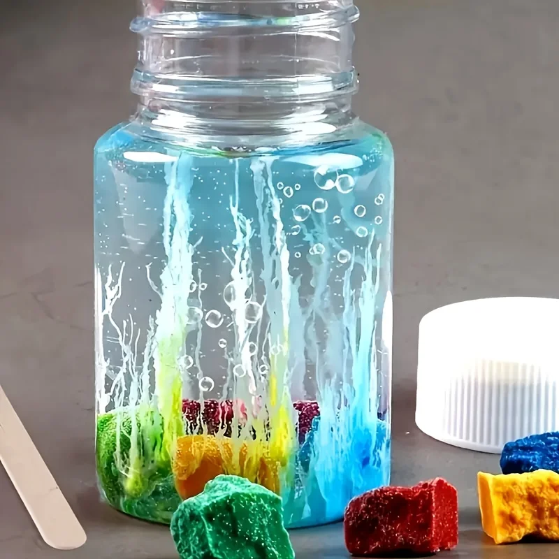A Set of Magical Floating Garden Toolkit - DIY Water Stone Experiment Kit, Perfect Holiday Decoration and Gift, Plastic Material thumbnail 4