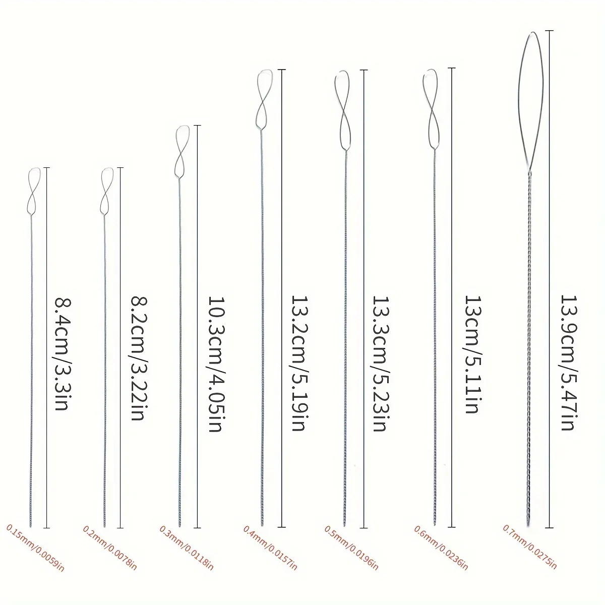 7pcs Stainless Steel Bead Needles Magical Fine Bead DIY Jewelry Making Tools  Handicrafts Bead Accessories Sturdy Durable Flexib thumbnail 3