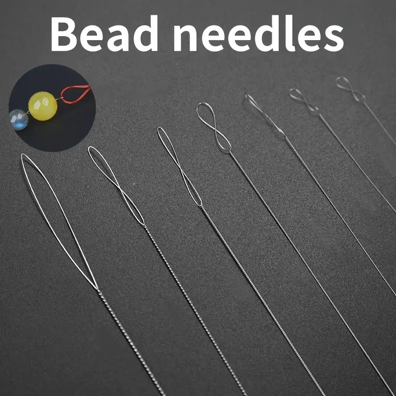 7pcs Stainless Steel Bead Needles Magical Fine Bead DIY Jewelry Making Tools  Handicrafts Bead Accessories Sturdy Durable Flexib thumbnail 5