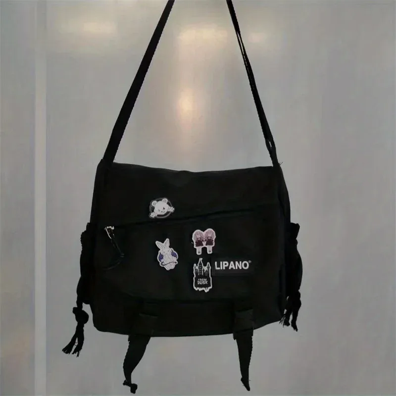 Men's Nylon Crossbody Bag Large Capacity Casual Messenger Bag Student School Bag Travel Business Shoulder Bag thumbnail 4