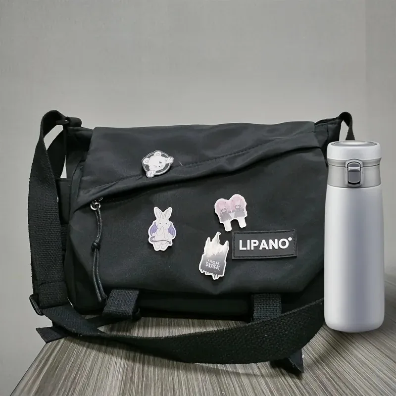 Men's Nylon Crossbody Bag Large Capacity Casual Messenger Bag Student School Bag Travel Business Shoulder Bag thumbnail 2