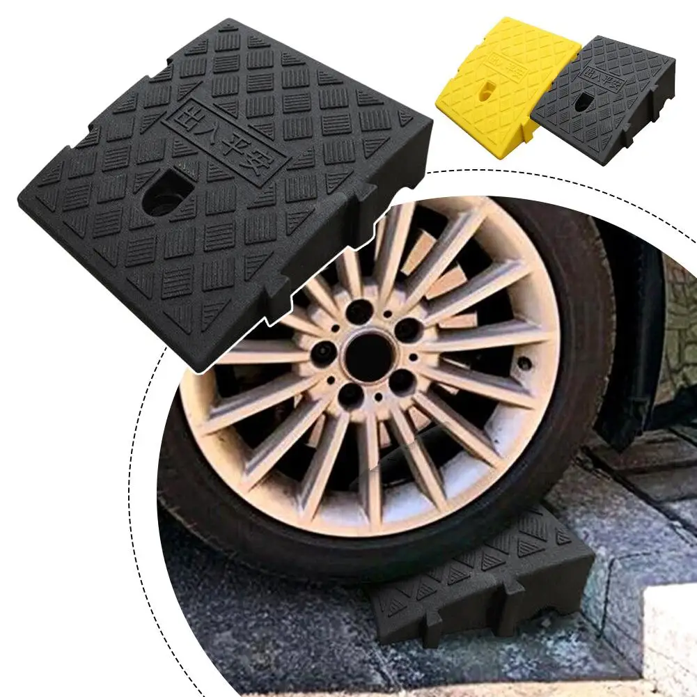 Heavy Duty Driveway Ramps7/13cm Height Portable Anti-Slip Car Wheel Chock Set Threshold Ramp for Truck Trailer Motorcycle Garage thumbnail 3